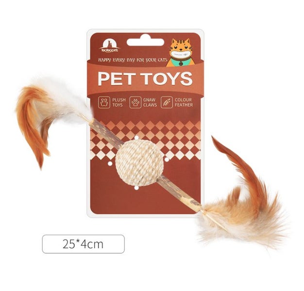Cat Toy Feather Ball Carousel 1