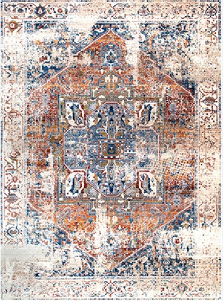 Vintage Floor Mat Rugs 120 x 160cm MACHINE WASHABLE Carousel 2