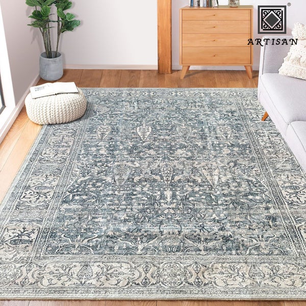 Vintage Floor Mat Rugs 160x 230cm MACHINE WASHABLE Carousel 1