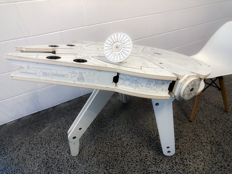 Star Wars Millennium Falcon Inspired Kids Table - Kids Desk - Side Table Carousel 15