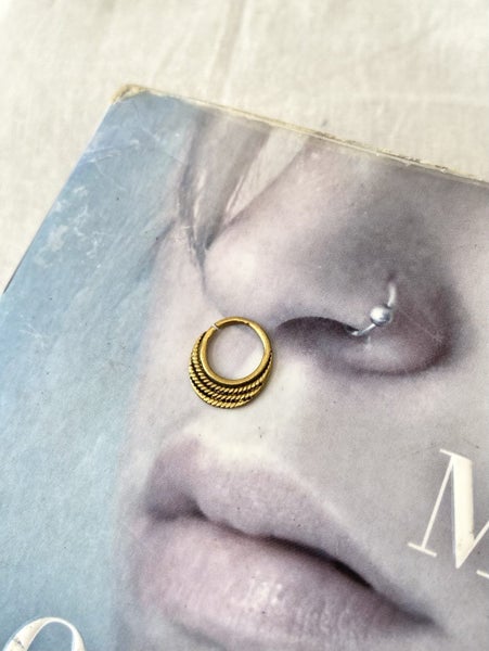 BRAND NEW boho gold septum rings Carousel 2