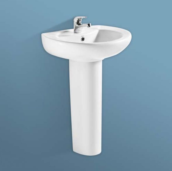 Pedestal Basin with Standard Drainage Hole - Lennox Bathroom Carousel 1