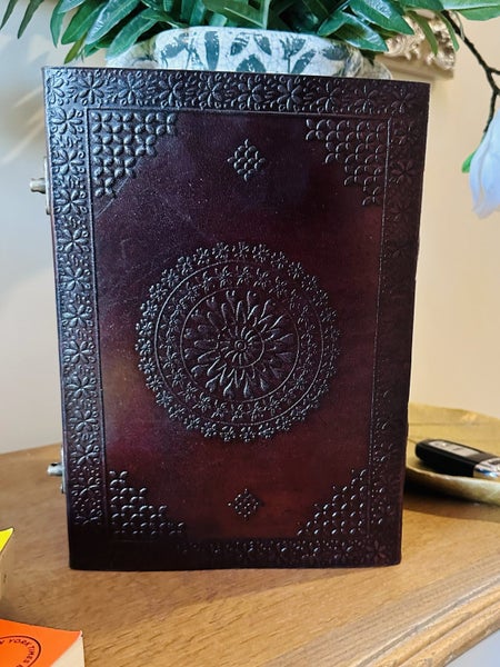 Blue Stone Chakra Leather Journal Carousel 2