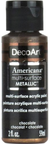 Decoart Americana Multi-Surface Metallic Paints 59ml - 2oz CHOCOLATE Carousel 1