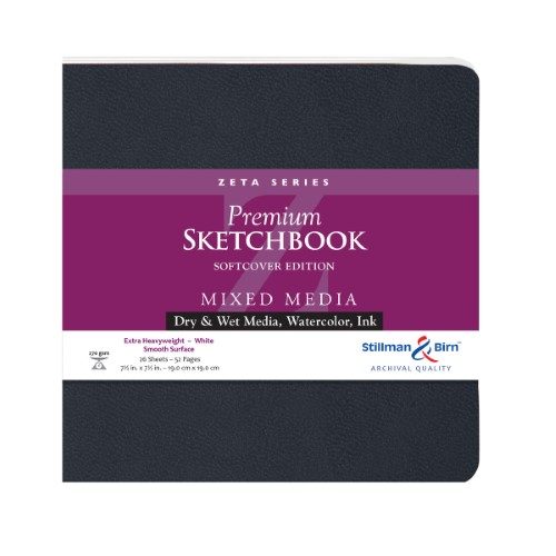 Stillman & Birn ZETA Softcover 270gsm 7.5x7.5" Sketchbook Carousel 1