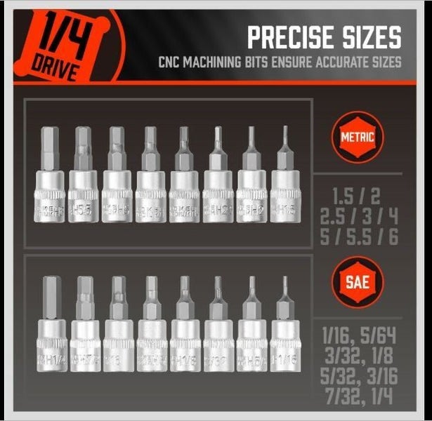 SOCKET SET 36PCS Carousel 10
