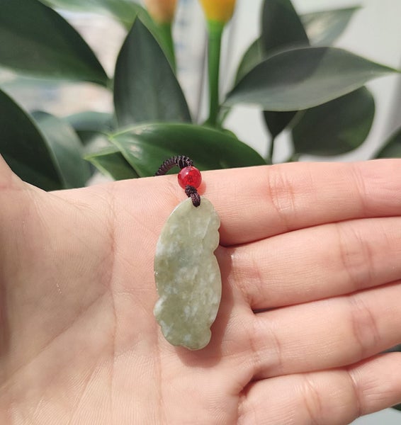 (Authentic Burmese Jadeite) Green Jade Pendant Natural Grade A NGS5SH-26 Carousel 2