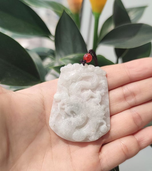 (Authentic Burmese Jadeite) Dragon Jade Pendant Natural Grade A NGS5SH-31 Carousel 1