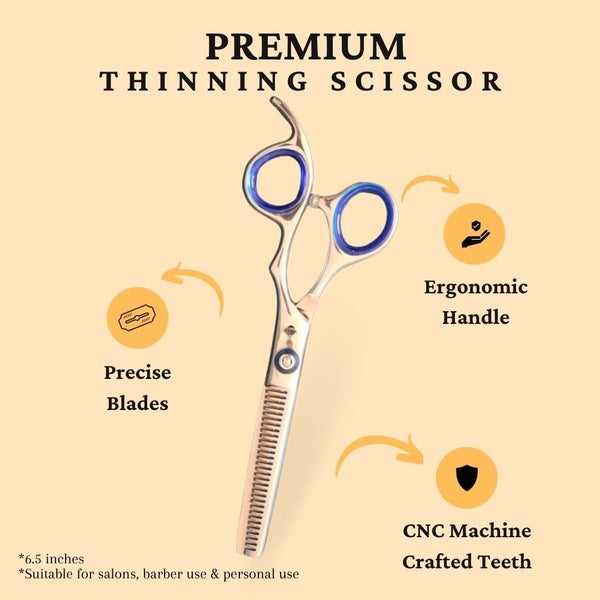 Set of Professional Hairdressing Scissors(Straight & Thinning) -6.5 Inches Carousel 5