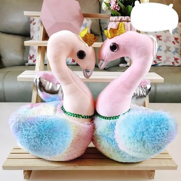 1Pc Cartoon Swan Shaped Doll Toys Desktop Ornament Nice Gift for Children Adults Carousel 1