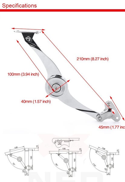 Kitchen cabinet door polished hinge furniture lifting baffle support hardware Carousel 2