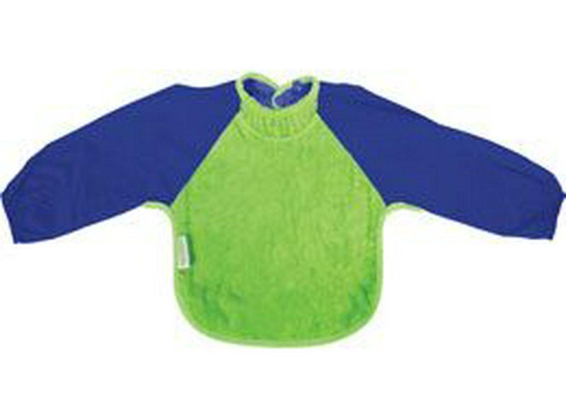 Silly Billyz Small Fleece Long Sleeve Bib (Lime/Royal) Carousel 1