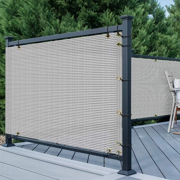 Balcony Privacy Screen Fence Protection Shade Sail Garden Porch Patio Shade Mesh Carousel 2