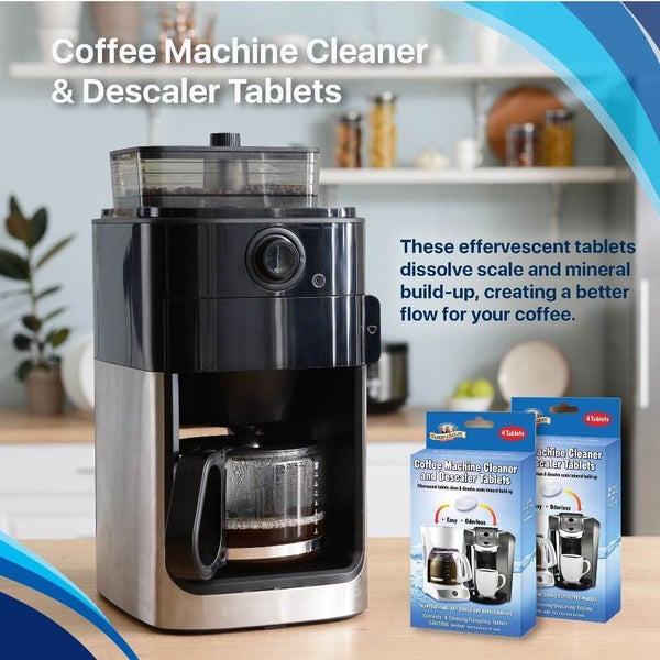 4pc Parker & Bailey Cleaner & Descaler Cleaning Tablets For Coffee Machine Maker Carousel 2