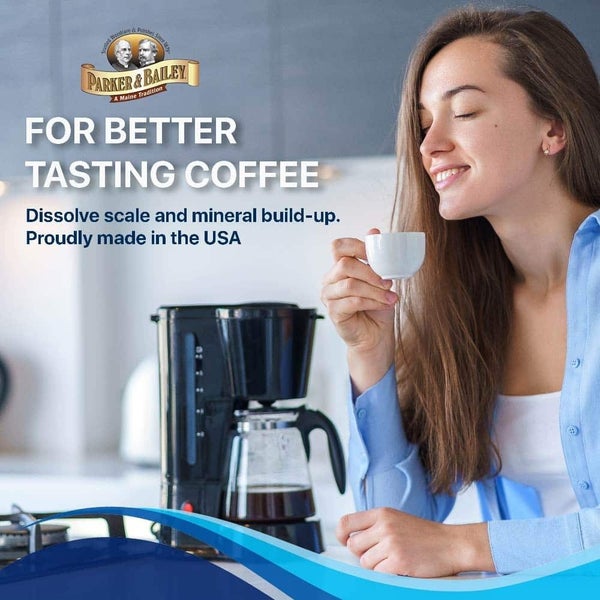 4pc Parker & Bailey Cleaner & Descaler Cleaning Tablets For Coffee Machine Maker Carousel 4