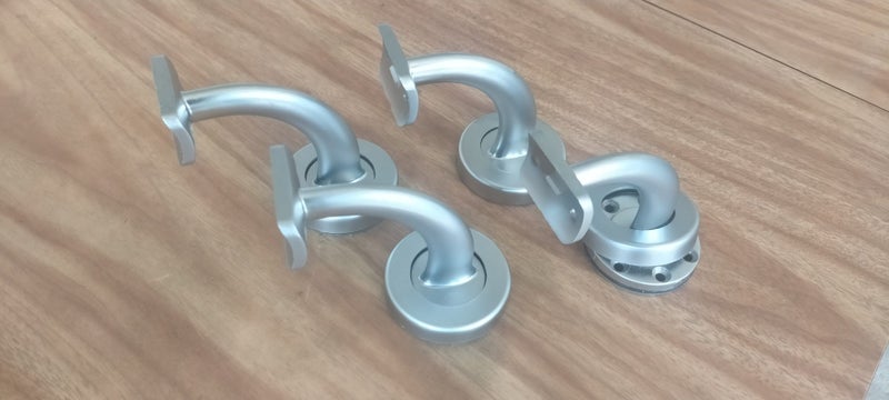 Brand new chrome curved handrail bracket Carousel 1