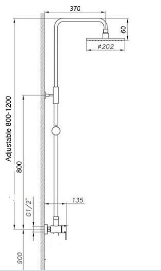 SALE Shower Mixer Combination Round F16 - Special - Lennox Bathroom Carousel 2