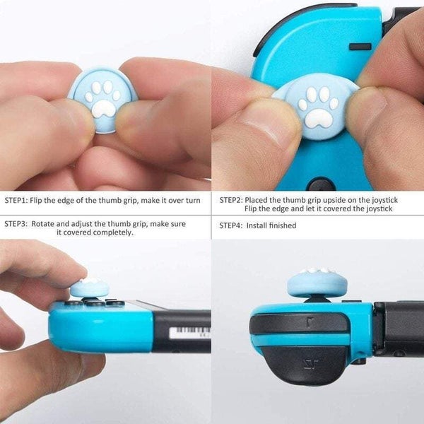 Hod Health And Home 4Pack Switch Handle Button Cap Cat Paw Design Thumb Grip Nin Carousel 5