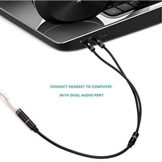 Audio Video Cables 3.5Mm Headphone Microphone Splitter Adapter Cables & Adapter Carousel 4