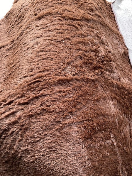 BROWN Ultra Soft Area Rugs Fluffy Carpets Bedroom Kids Shaggy Floor Nursery Mats Carousel 2