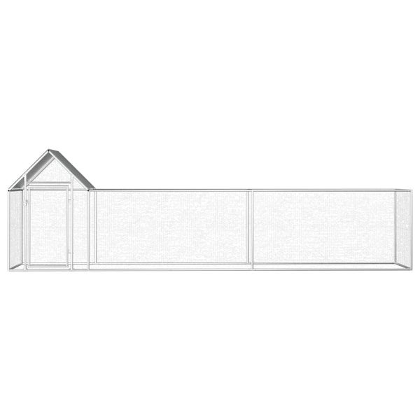 Chicken Coop 2X1x1.5 M Galvanised Steel Poultry Cages Carousel 7