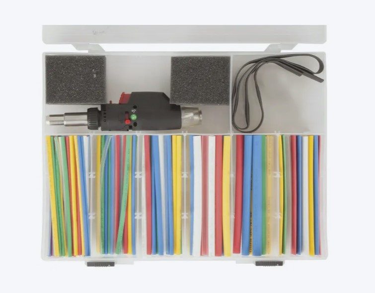 161 Piece Heatshrink Pack with Gas Powered Heat Blower TH1620 Carousel 1