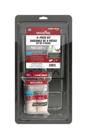 WOOSTER Paint Roller Kit, 4 1/2" L, 3/8" Nap 6WB46 Carousel 1