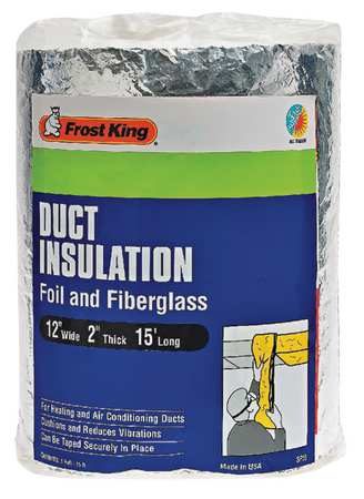 FROST KING Duct Insulation, Fiberglass, 15 ft. L 48H490 Carousel 1