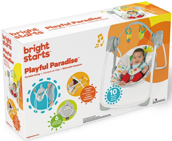Bright Starts: Playful Paradise Portable Swing Carousel 2