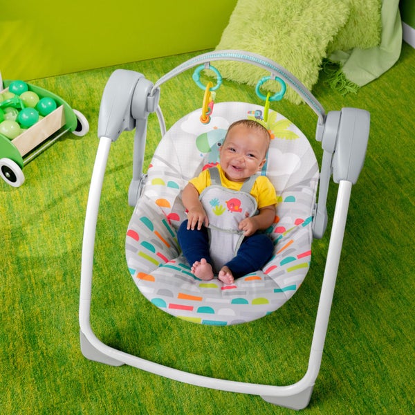 Bright Starts: Playful Paradise Portable Swing Carousel 5