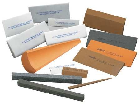 NORTON Sharpening File, Sq, A/O, Orange/Brn, Fine 1RCW9 Carousel 1