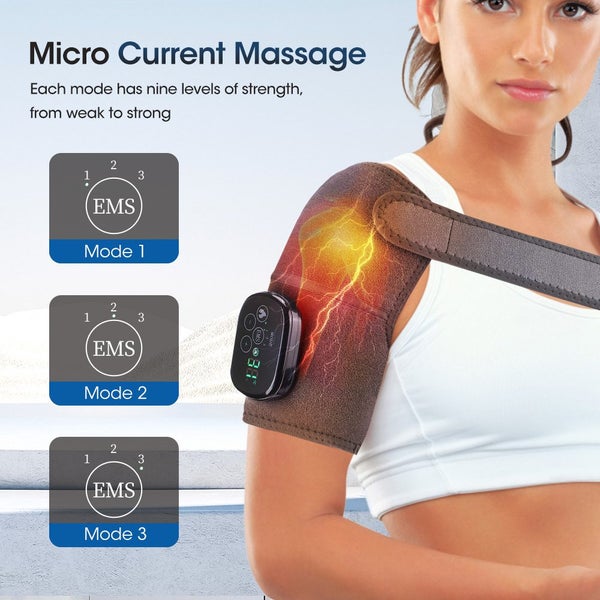 Heating Knee Massager, Knee Shoulder Elbow 3-in-1 Massage Knit Knee Brace Pads Carousel 5