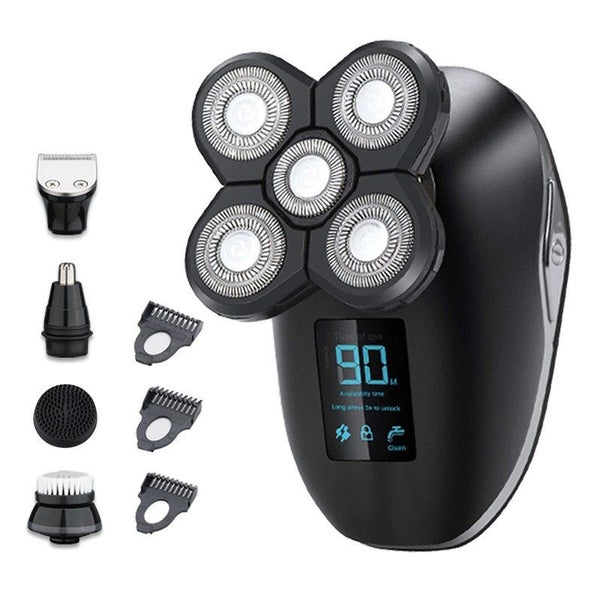 Electric Head Shavers Upgraded 7 Floating Heads Razors with Nose Ear Trimmer Carousel 1
