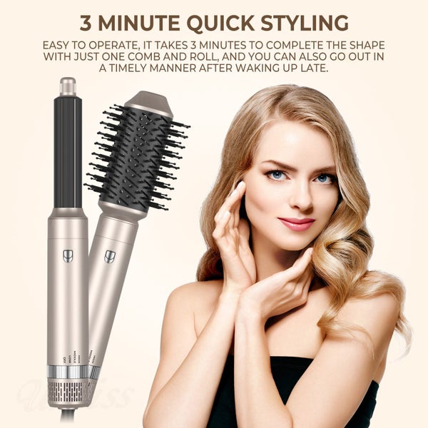 6 In 1 Hair Dryer, Negative Ion Hair Straightener For All Hair Types Carousel 7