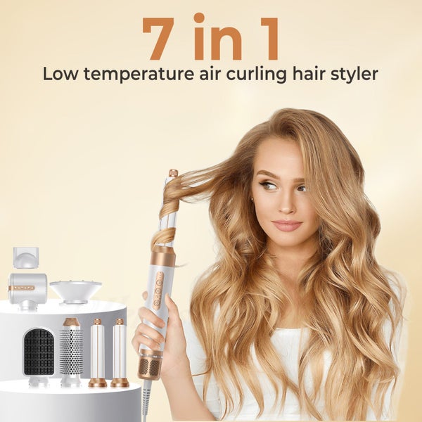 7 in 1 Hair Dryer Air Styler Brush Hair Straightener Curl Curling Iron Carousel 2