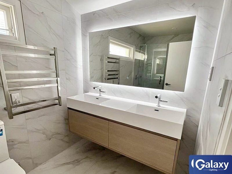 Frameless LED Demister Mirror 600/750/800/900/1200 Carousel 13