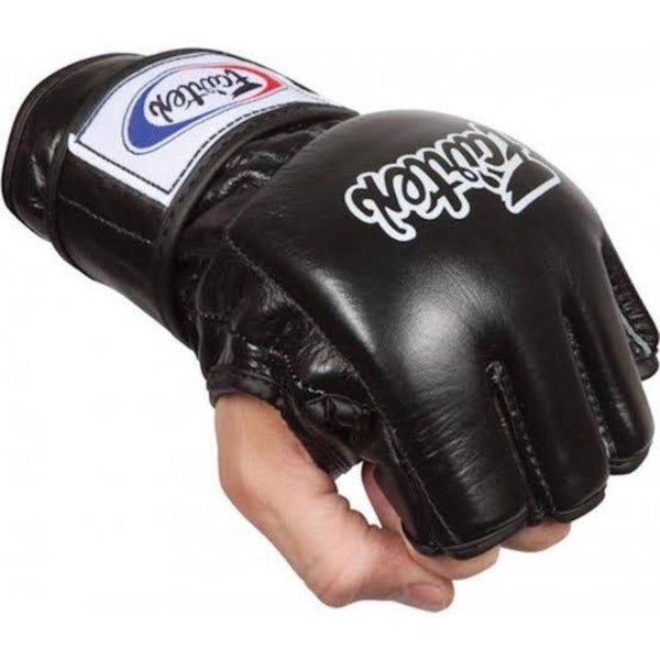 [Black] LargeNew FAIRTEX-Open Palm/Thumb Loop MMA Gloves (FGV12) Carousel 2