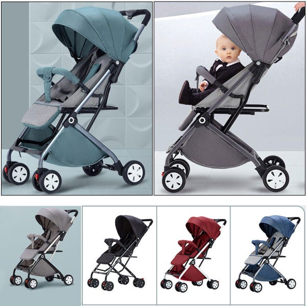 New Lightweight Compact Baby Stroller Pram Easy Fold Travel Carry on Plane Carousel 2
