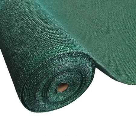 Instahut 90% Sun Shade Cloth Shadecloth Sail Roll Mesh 3.66x20m 195gsm Green Carousel 2