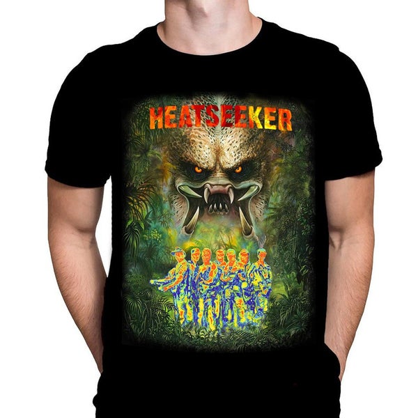 Heatseeker Predator - Monster Alien Classic Horror Movie Poster Art - T-Shirt Carousel 1