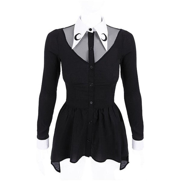 Restyle - LUNA SHIRT - Women's Top - Black Carousel 2