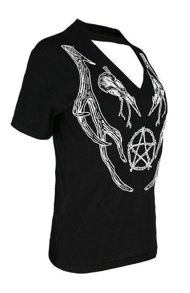 Restyle - Black Pagan Top - Womens T-Shirt Carousel 3