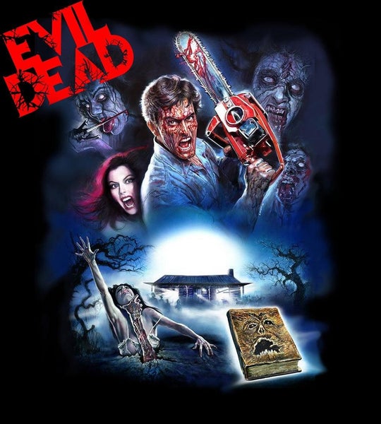 Evil Dead Chainsaw - Classic Horror Movie Art - T-Shirt Carousel 2
