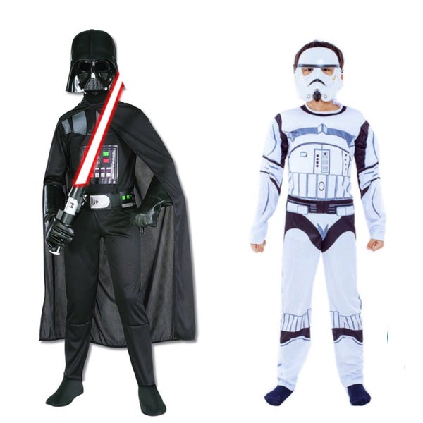 4-6y 6-8y 8-10y Star Wars Darth Vader or Storm trooper Costume Carousel 1