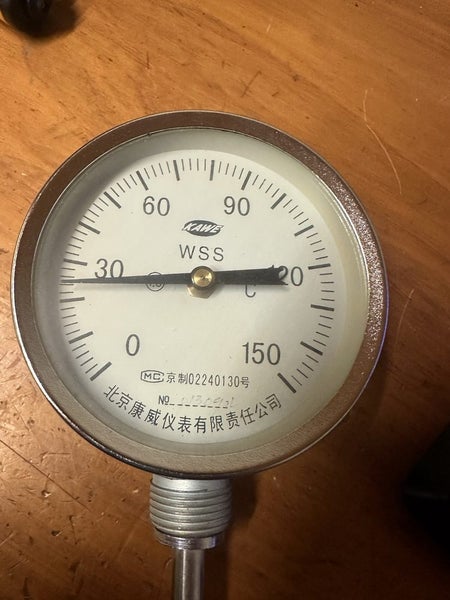 Capillary temperature gauge 100mm dial face Carousel 1