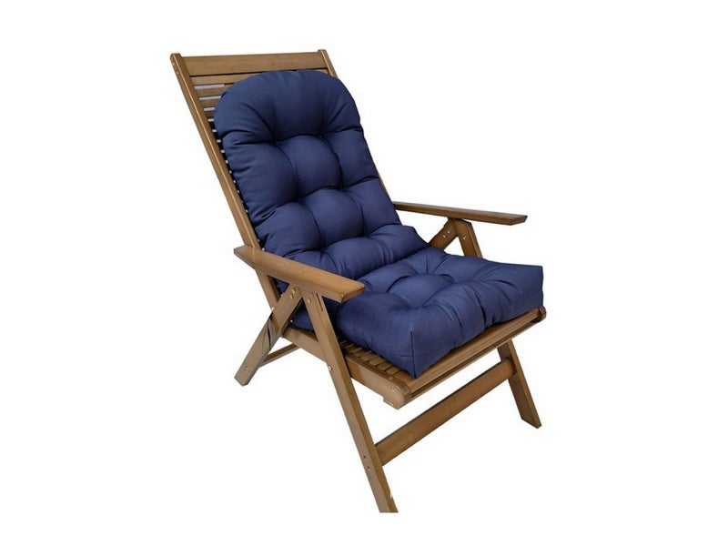 Adirondack Chair Cushion Water Resistant High Back Lounge Chair Pad Navy Blue Carousel 1