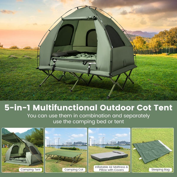 Camping Tent Cot Portable Pop Up Waterproof Hiking Outdoor Sun Shade Canopy Carousel 2