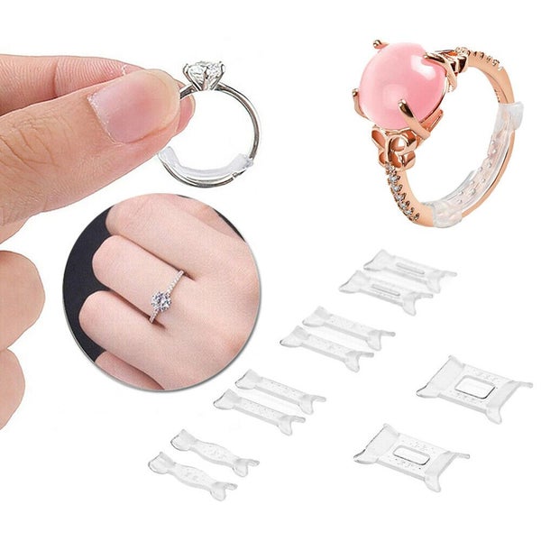 12PCS Invisible Tightener Ring Size Reducer Resizing Adjuster Pad Resizing Tools Carousel 1