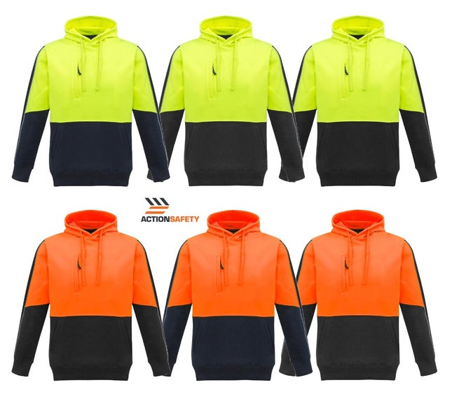 Syzmik Unisex Hi Vis Pullover Hoodie - 6 Colours - Sizes 2XS to 7XL Carousel 1