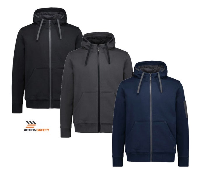 Syzmik Unisex Zip Front Multi-Pocket Hoodie - Sizes 2XS to 7XL Carousel 1